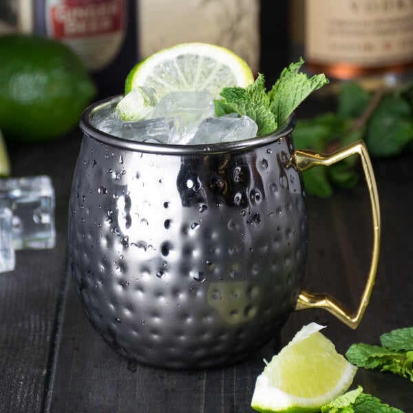 American Metalcraft BM16H 16 oz. Hammered Moscow Mule Mug – item 124BM16H image 2