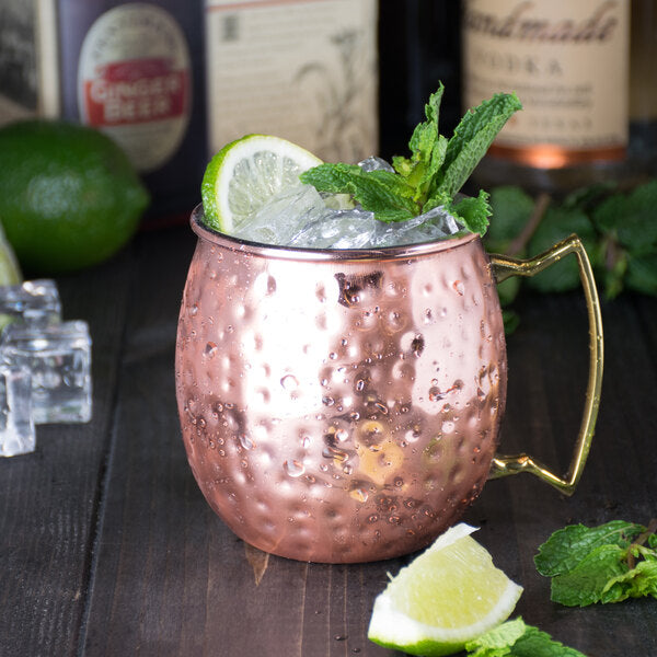 American Metalcraft CM16H 16 oz. Hammered Moscow Mule Mug – item 124CM16H image 2