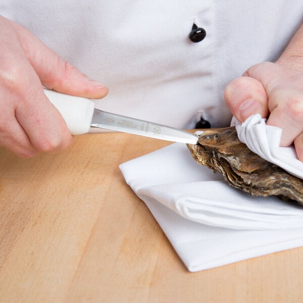 Mercer Culinary Oyster Knife w/ White Textured Poly Handle – item 470M33028 image 2