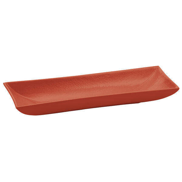 Tablecraft CW11046CP 18" x 6" Copper Cast Serving Platter – item 80811046DCP