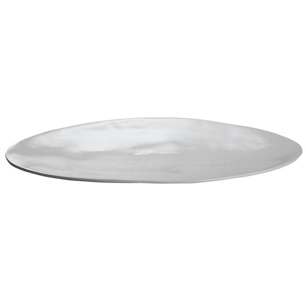 Tablecraft CW11068GY 26" x 12" Gray Cast Serving Platter – item 80811068DGY