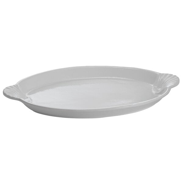 Tablecraft CW3030GY 20" x 14" Gray Cast Serving Platter – item 8083030DGY