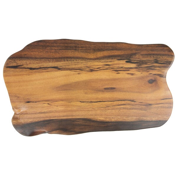 American Metalcraft 17 3/8" x 9 Serving Board - Faux Acacia – item 124AWM17 image 2