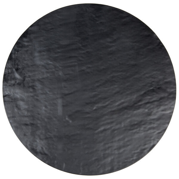 Tablecraft Frostone 16" Round Faux Slate Serving Tray – item 808MG16 image 2