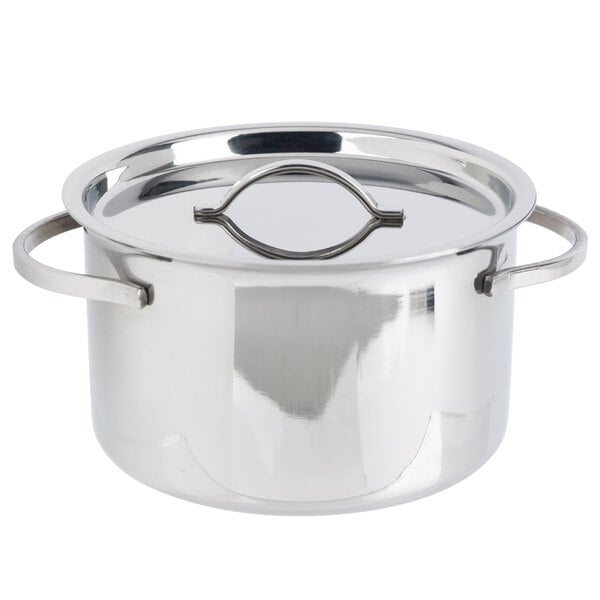 American Metalcraft 24 oz. Mini Pot and Lid Serving Bowl – item 124MPL24 image 2