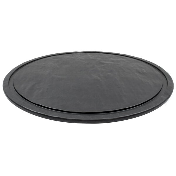 Tablecraft Frostone 13" Round Faux Serving Tray w/ Channel – item 808MGC13