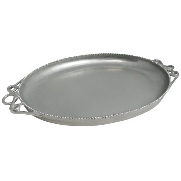 Bon Chef 2105P Bolero 17" x 22" Pewter-Glo Serving Platter – item 2012105PG