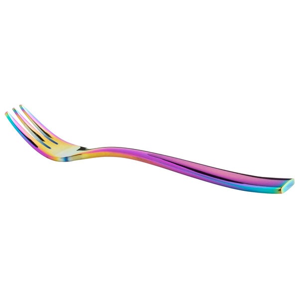 Bon Chef S3008RB Manhattan 5 3/8" Rainbow PVD Cocktail Fork – item 201S3008RB