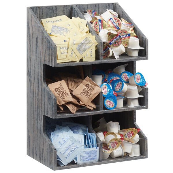 Ashwood Condiment Display w/ Bin Fronts - 10 1/2" x 6 1/2" – item 211205483