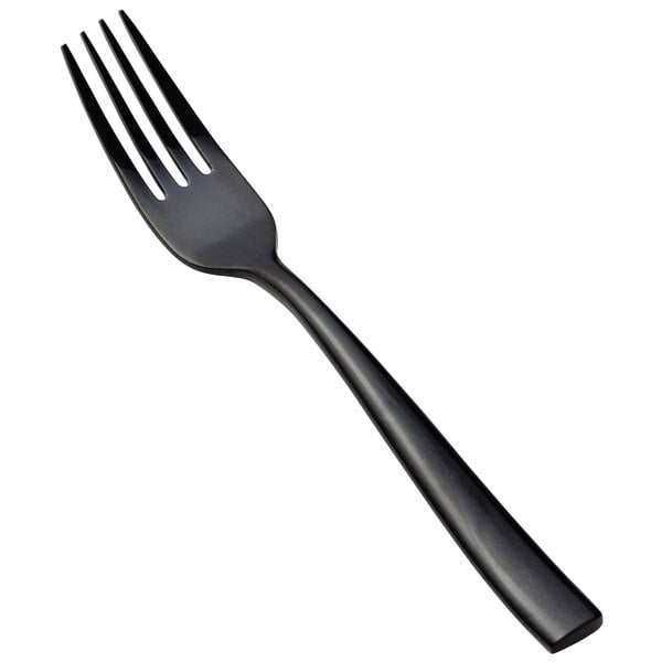 Bon Chef S3007B Manhattan 6 3/4" X-Heavy Black Salad Fork – item 201S3007B image 2