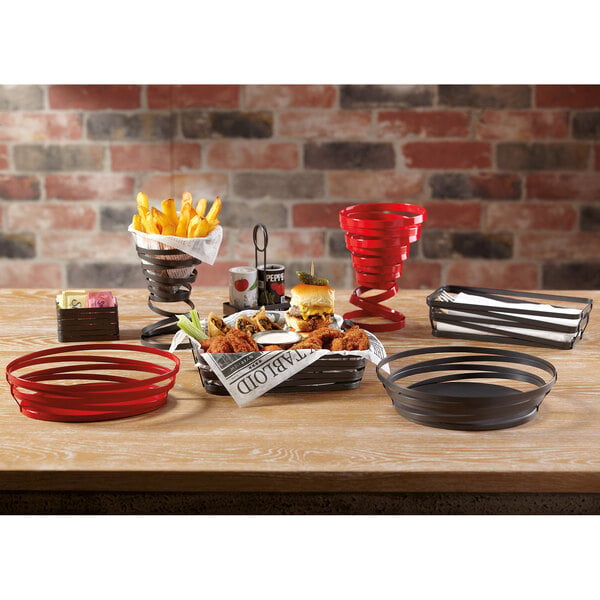 GET CAD-32-MG Cyclone 3 1/2" x 2 3/4" Gray Wire Sugar Caddy – item 375CAD32MG image 2
