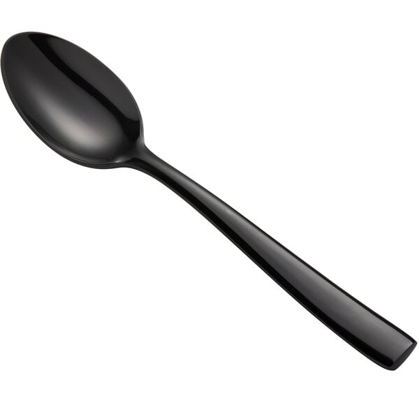 Bon Chef S3003B Manhattan 7 3/4" Black Soup / Dessert Spoon – item 201S3003B image 2