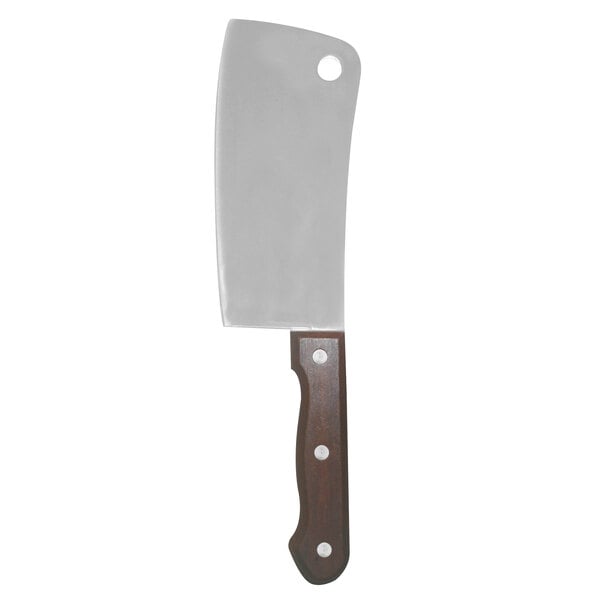 Thunder Group 6" Asian Cleaver w/ Riveted Wood Handle – item 407OW189