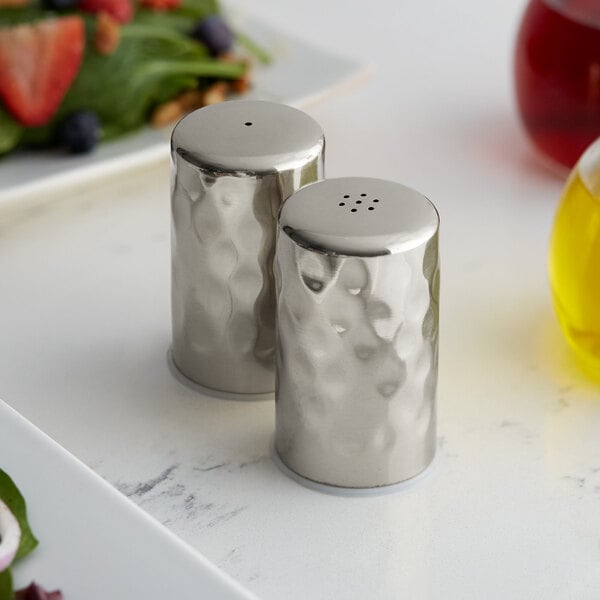 2 oz. Hammered Finish Salt & Pepper Shaker – item 124HMSP2 image 2