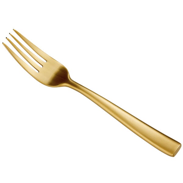 Bon Chef S3007GM Manhattan 6 3/4" Matte Gold Salad Fork – item 201S3007GM image 2