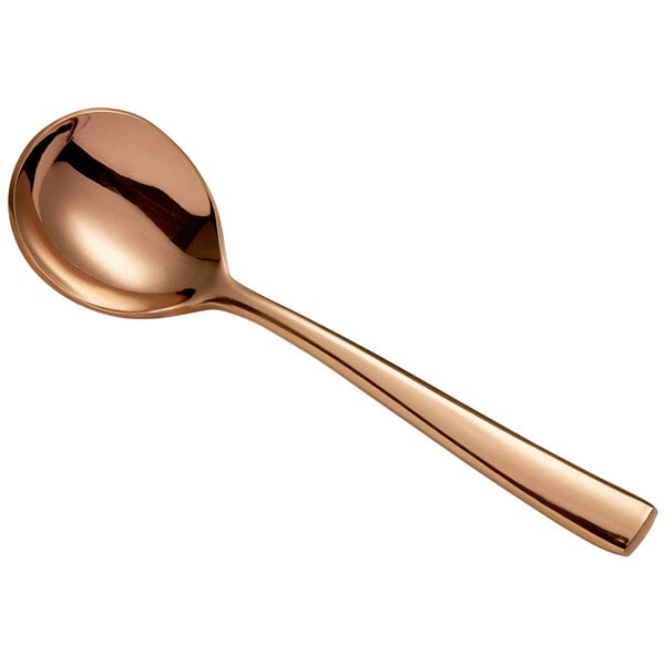 Bon Chef S3001RG Manhattan 6 3/8" Rose Gold Bouillon Spoon – item 201S3001RG image 2