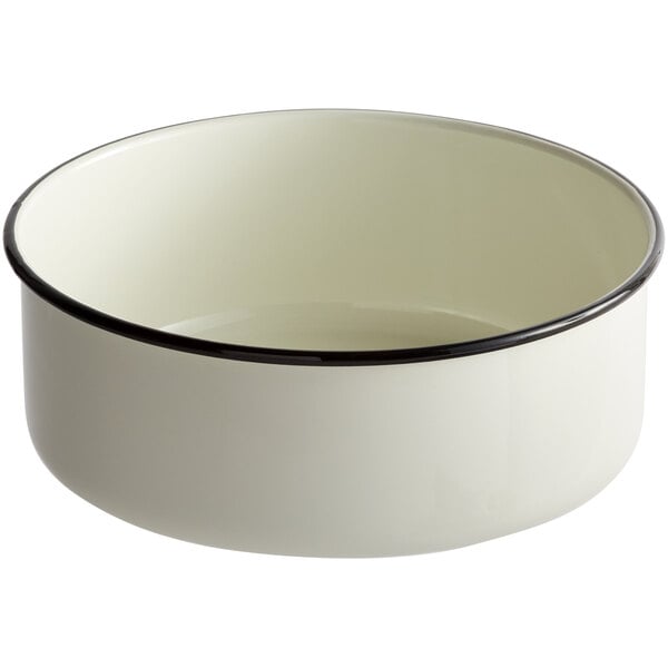 Tablecraft 80017 Enamelware 4.25 Qt. Black and Serving Bowl – item 80880017