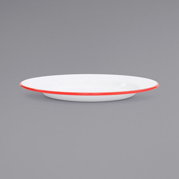 Crow Canyon Home V20RED Vintage Serving Plate w/ Rolled Rim – item 206V20RED image 2
