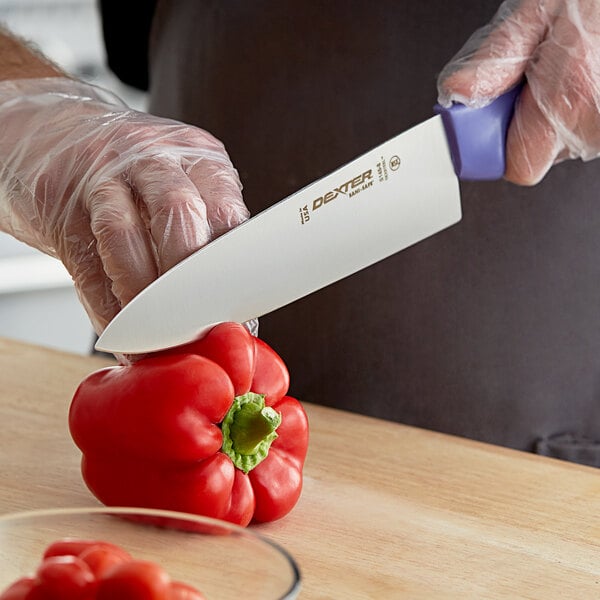 Dexter-Russell 12443P Sani-Safe 8" Purple Chef Knife – item 21012443P image 2