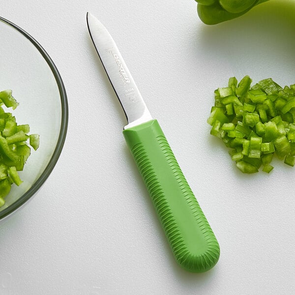 Dexter-Russell 15303G Sani-Safe 3 1/4" Green Paring Knife – item 21015303G image 2