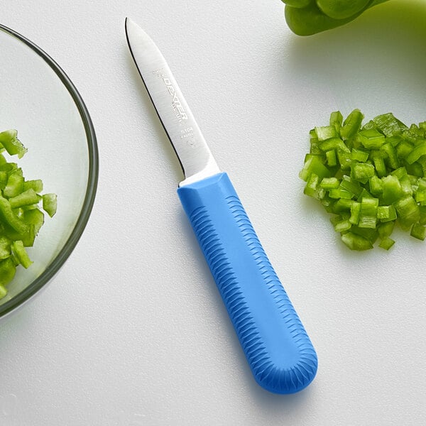 Dexter-Russell 15303C Sani-Safe 3 1/4" Blue Paring Knife – item 21015303C image 2