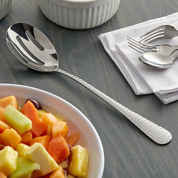 Acopa Industry 11 1/4" X-Heavy Slotted Serving Spoon – item 267790818 image 2
