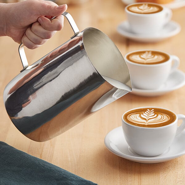 Choice 66 oz. Polished Stainless Frothing Pitcher – item 176FROTHP66 image 2