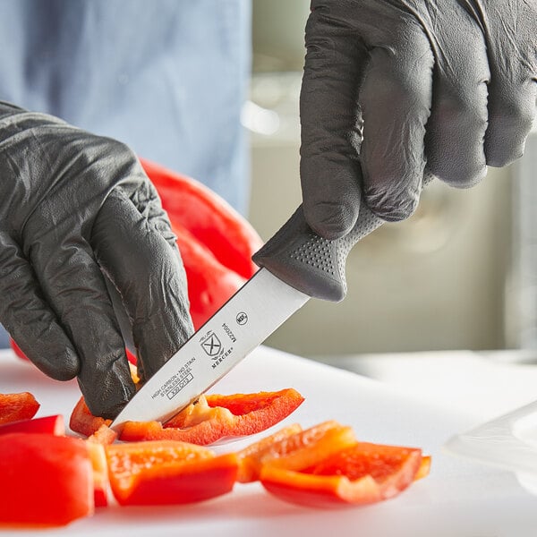 Merc Paring Knife w/ Black Polypropylene & Santoprene Handle – item 470M22004 image 2