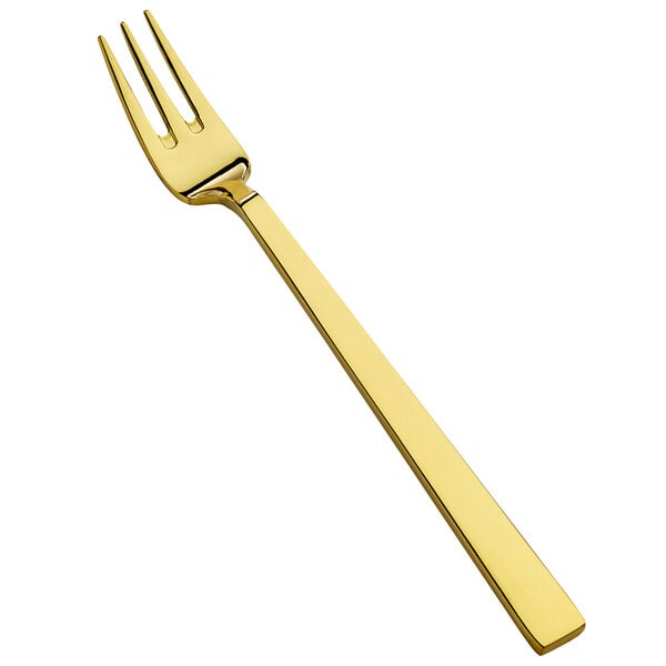 Bon Chef S3708G Roman 6 1/4" Gold Oyster / Cocktail Fork – item 201S3708G