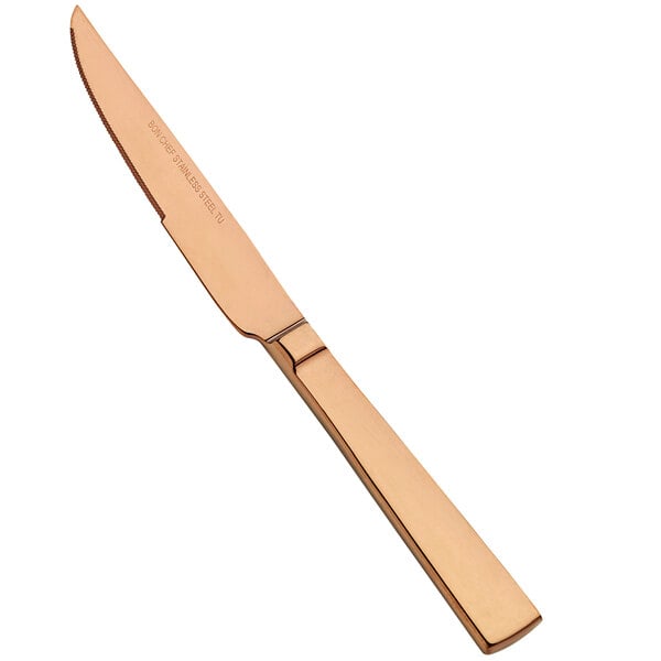 Bon Chef S3715RG Roman 9 1/2" X-Heavy Rose Gold Steak Knife – item 201S3715RG
