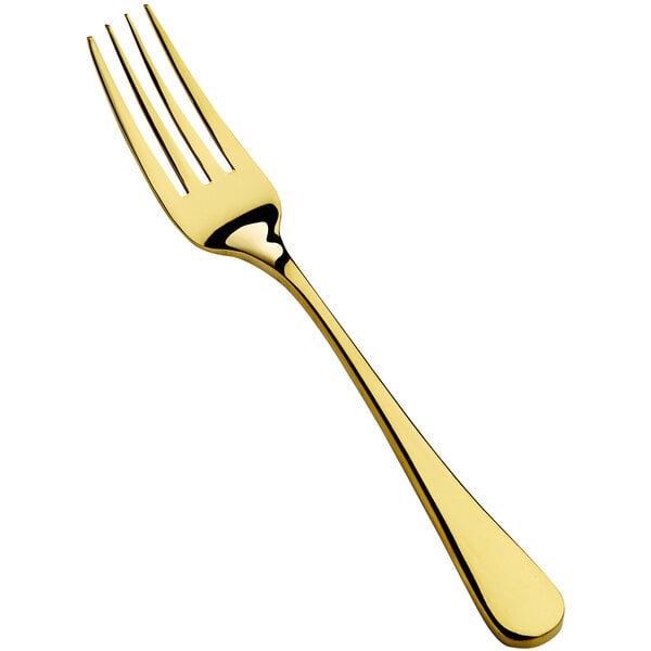 Bon Chef S4007G Como 7" X-Heavy Gold Salad / Dessert Fork – item 201S4007G