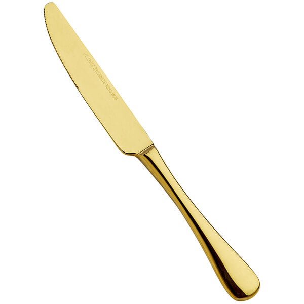 Bon Chef S4011G Como 9 1/8" X-Heavy Gold Dinner Knife – item 201S4011G