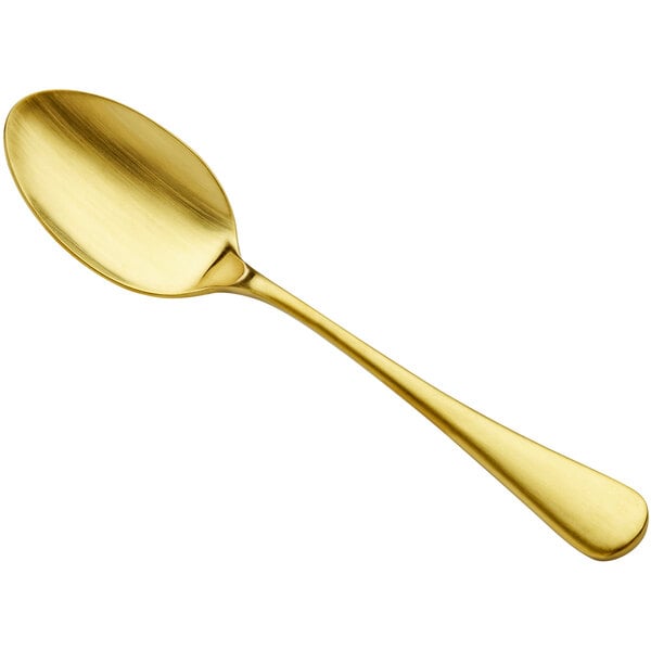 Bon Chef S4104GM Como 8 1/2" Matte Gold Serving Spoon – item 201S4104GM