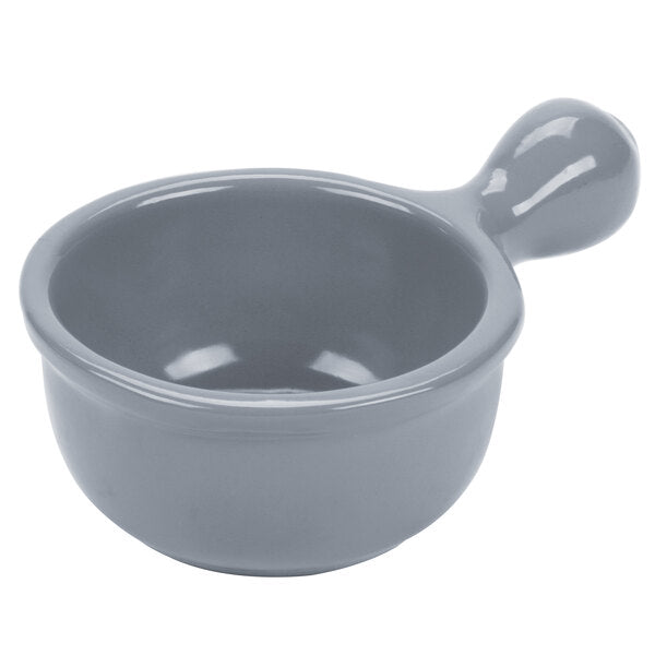 Tablecraft CW3370GY 8 oz. Gray Cast Serving Bowl w/ Handle – item 8083370DGY image 2