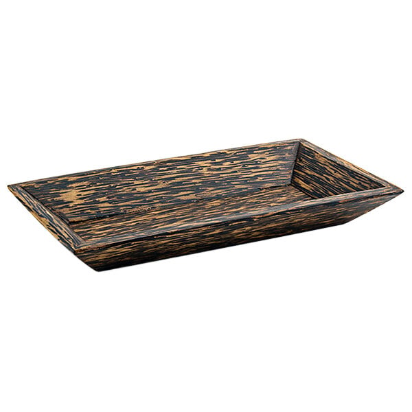 Front of the House Palm Wood 9" x 4 1/2" Serving Plate – item 957DAP005PWW