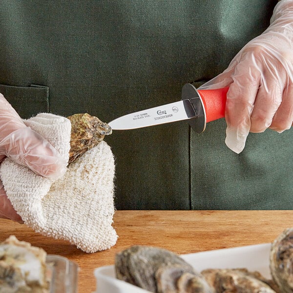 Choice 3" Boston Style Oyster Knife w/ Guard & Handle – item 220KCOY3GRDR image 2