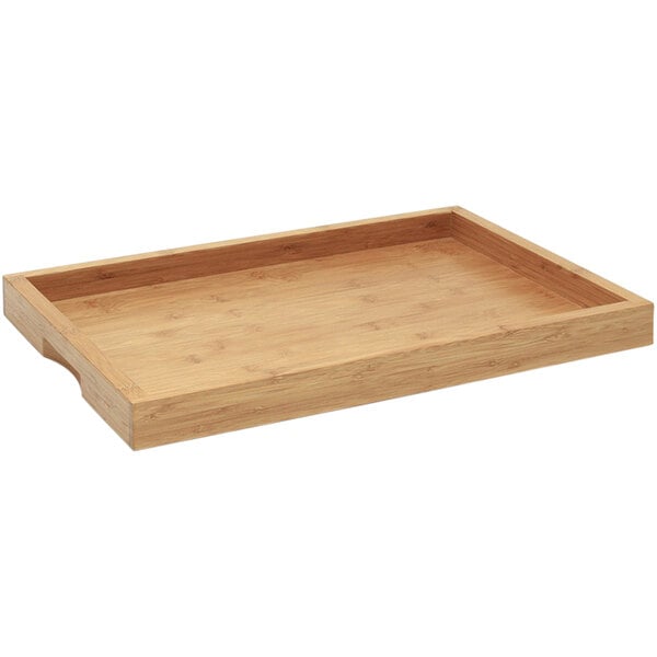 4Case3 Colorsroom360 Bamboo 19" x 13" Natural Serving Tray – item 957RRT005BBB