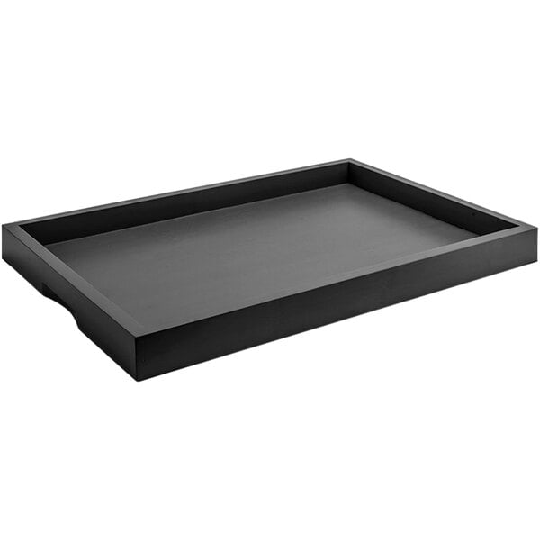 4Case3 Colorsroom360 Bamboo 19" x 13" Black Serving Tray – item 957RRT005BKB