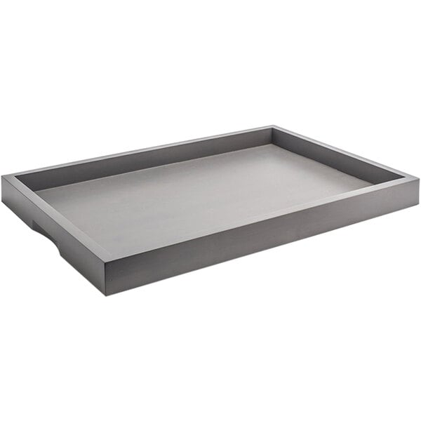 4Case3 Colorsroom360 Bamboo 19" x 13" Gray Serving Tray – item 957RRT005GYB
