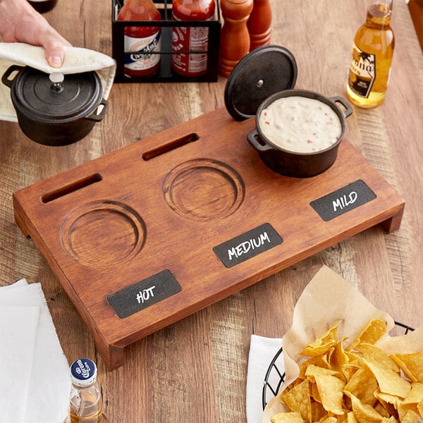 Valor 18 1/2" x 11" Display Stand w/ Rustic Chestnut Trivet – item 825ULCOCETT3 image 2