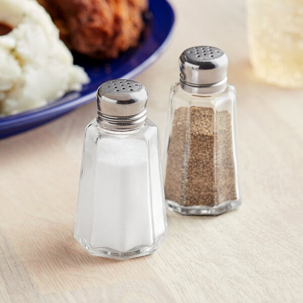 Choice 2 oz. Mushroom Top Salt & Pepper Shaker – item 176MSHR2SP image 2