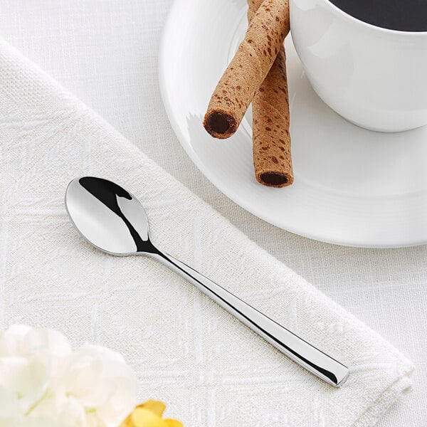 Acopa Skyscraper 4 5/8" X-Heavy Demitasse Spoon – item 267890800 image 2