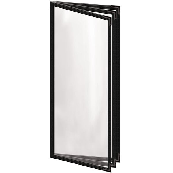 H. Menu Cover w/ Silver Smooth Corners and Gloss Finish – item 759TTB7DG41