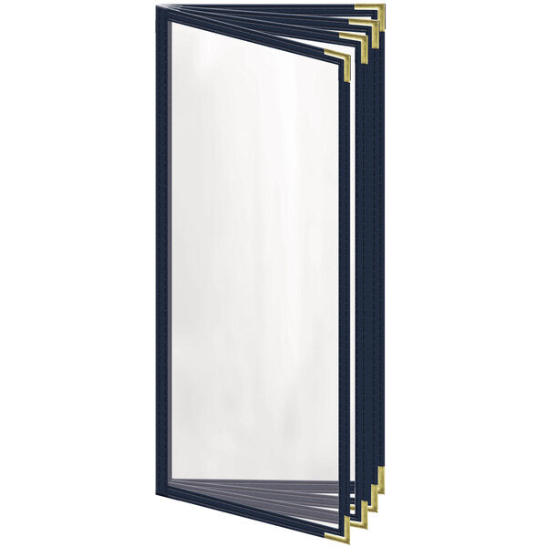 H. Menu Cover w/ Gold Smooth Corners and Gloss Finish – item 759TDD7CG41