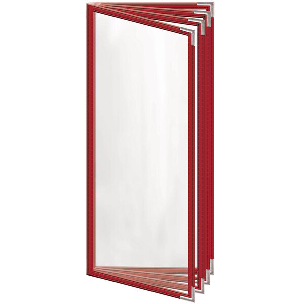 H. Menu Cover w/ Silver Smooth Corners and Gloss Finish – item 759TDD3DG41
