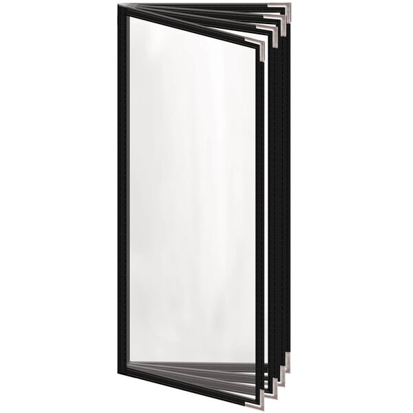 H. Menu Cover w/ Silver Smooth Corners and Gloss Finish – item 759TDD4DG41