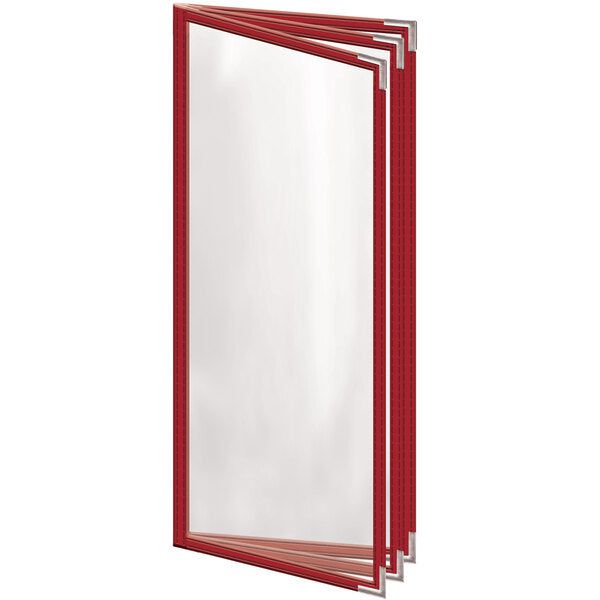 H. Menu Cover w/ Silver Smooth Corners and Gloss Finish – item 759TTB3DG41