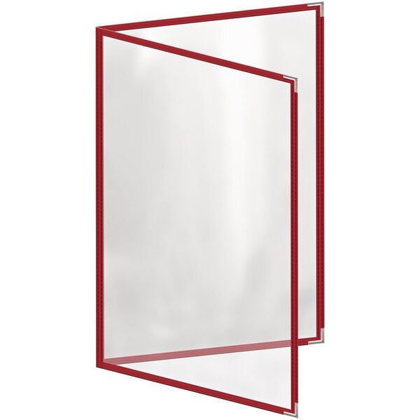 H. Menu Cover w/ Silver Smooth Corners and Gloss Finish – item 759TED3DG17