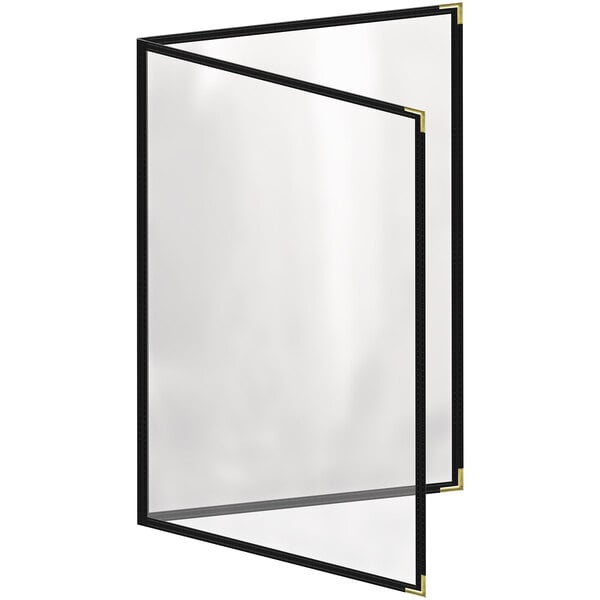 H. Menu Cover w/ Gold Smooth Corners and Gloss Finish – item 759TED4CG17