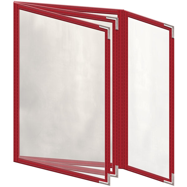 H. Menu Cover w/ Silver Smooth Corners and Gloss Finish – item 759TBQ3DG55
